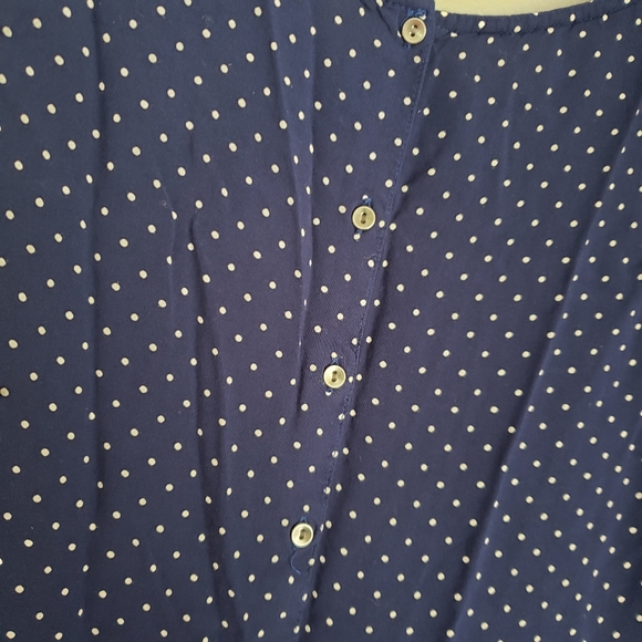 Navy blue polka dot dress - Picture 4 of 4